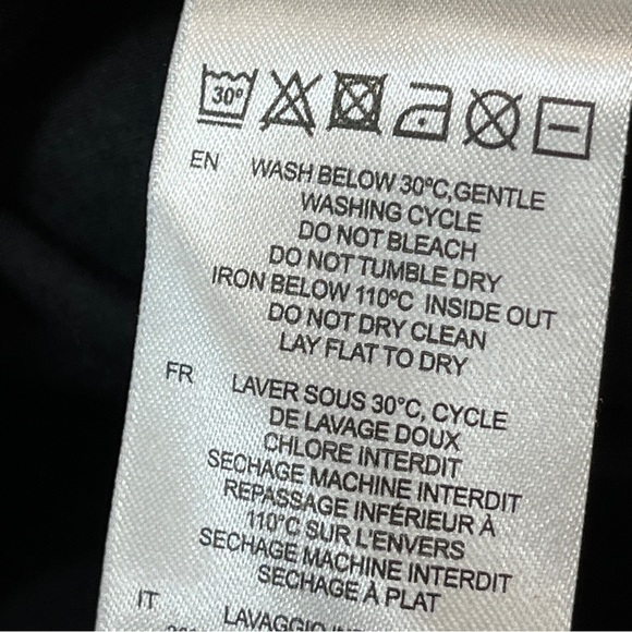 IRO DENIZ Blue Purple abstract DRESS NEW LUXURY A0554 Cotton Ruched Waist sz 34 - Picture 8 of 16